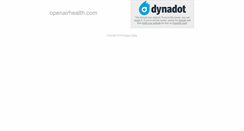 Desktop Screenshot of openairhealth.com