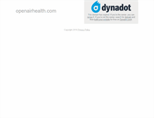 Tablet Screenshot of openairhealth.com